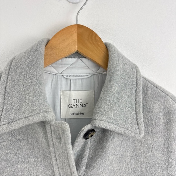 ARITZIA WILFRED Ganna Shirt jacket. Shacket. Light grey  size XS - Picture 4 of 8